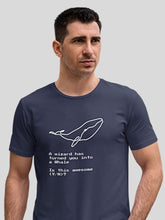 Men's Supima T shirt - Whale With Funny Text